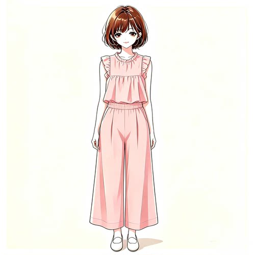 Hooxun逅荨【夏风漫舞】个性百搭甜美无袖套装 HX715W126