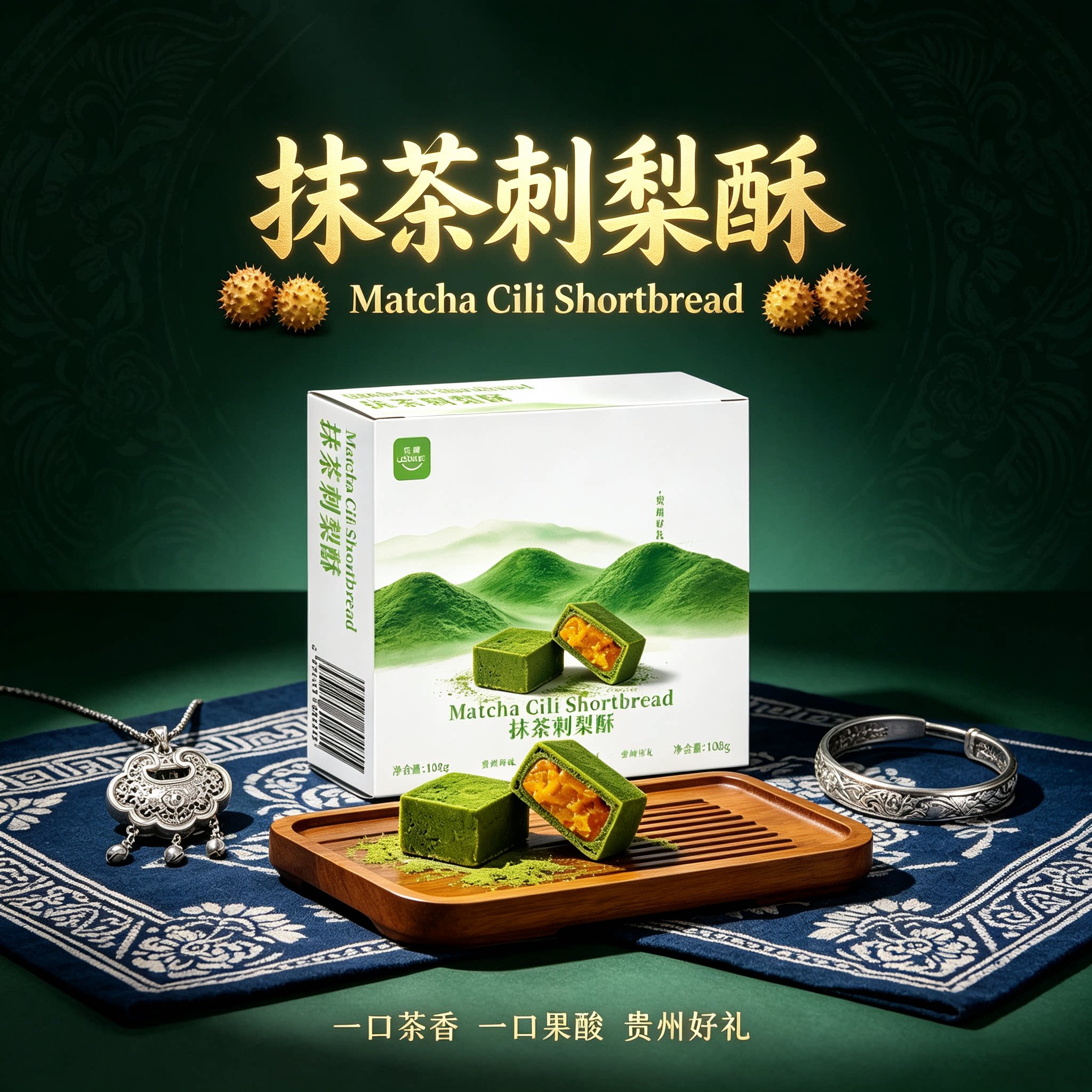 乐葵抹茶刺梨酥贵州特产盒装