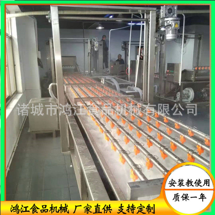 白条鸡解冻设备牛羊肉解冻流水线鸭脖冻盘连续式解冻机器厂家
