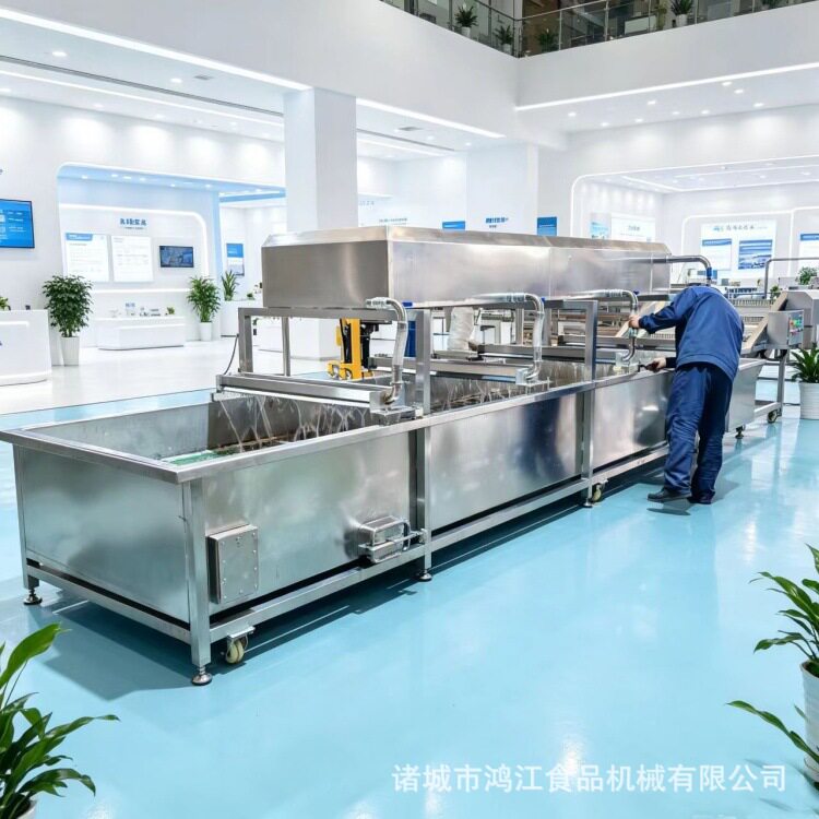 面条鱼挂冰机流水式猪蹄挂冰机全自动冰衣机海鲜类挂冰流水线