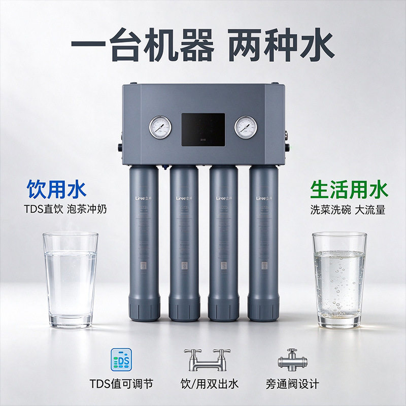 立升净水器纯水过滤机商用餐饮酒店厨房学校大流量超滤直饮净水机