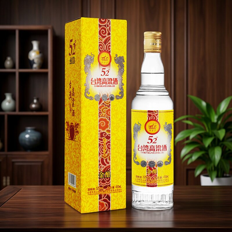 阿嵔山52度浓香型台湾高粱酒450ml/瓶盒装节日送礼纯粮食白酒口粮