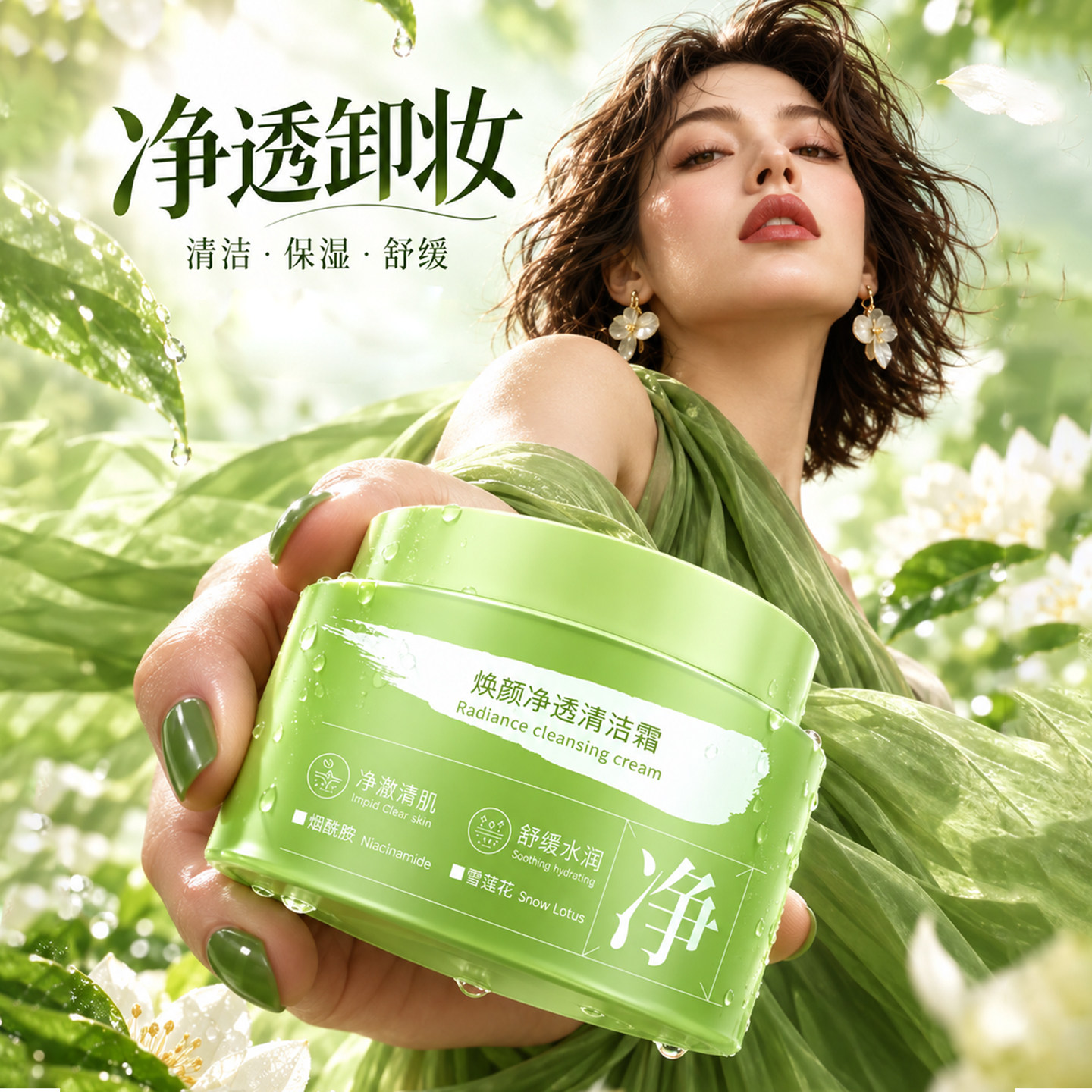 百草阁玉美人毛孔清洁霜