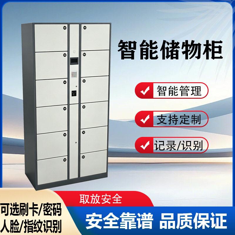 智能电子存包柜 12 门员工储物柜公室密码刷卡寄存柜自助存放柜