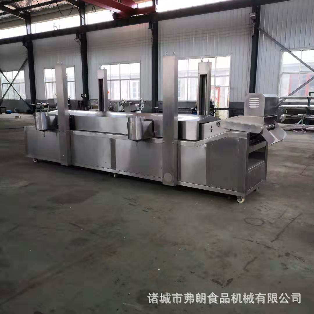 休闲食品油炸设备厂家鸡排裹糠油炸流水线紫薯球油炸流水线