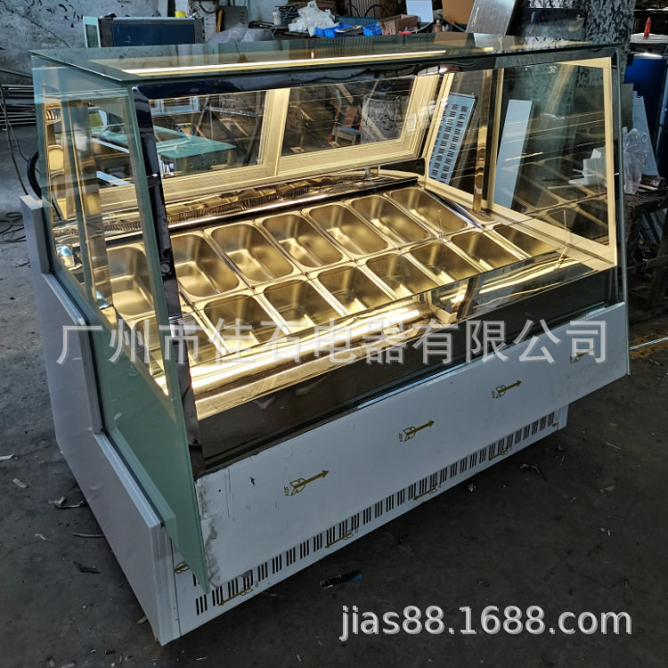 商用雪糕柜直角14盘展示柜哈根达斯展示柜硬质冰淇淋展示柜