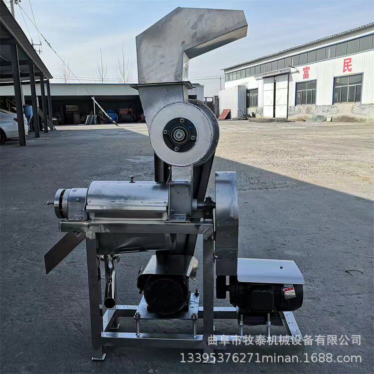 水果蔬菜螺旋破碎榨汁机生姜洋葱大蒜压榨机全自动水果压汁机