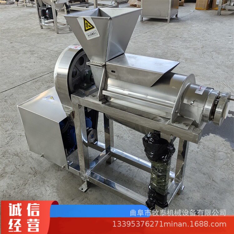 大型工业雪梨榨汁机商用鲜榨芦荟果汁设备蓝莓榴莲打浆榨汁设备