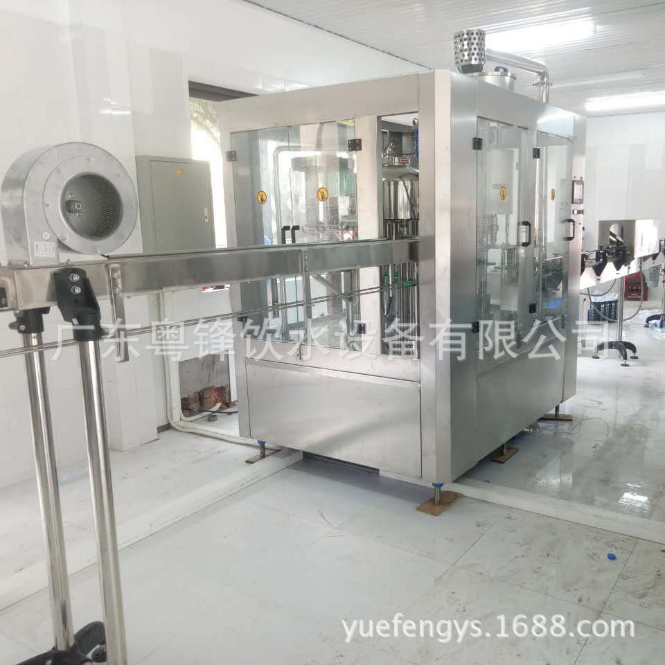 厂家直供自动灌装机灌装瓶装矿泉水设备洗瓶灌装压盖机