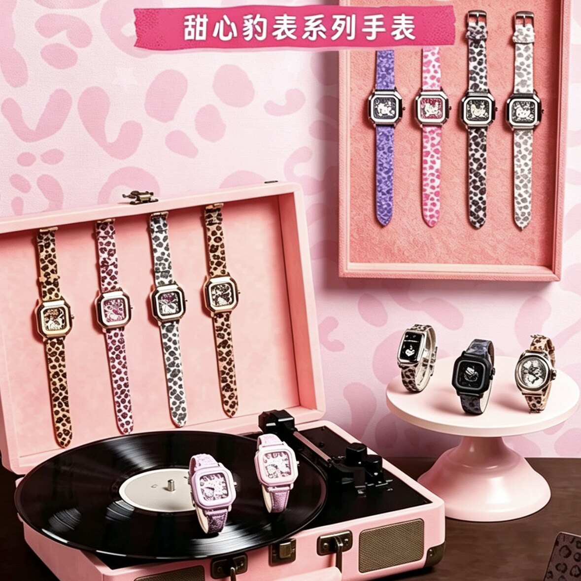 正版HelloKitty甜心豹表系列盲盒