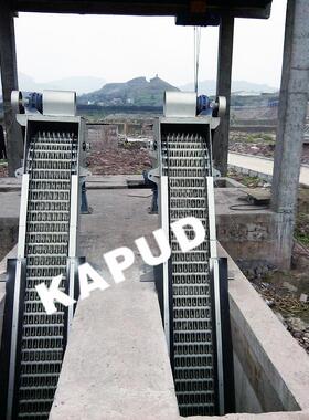 回转式格栅除污机CAD图 机械格栅现场安装图  南京凯普德 kapud