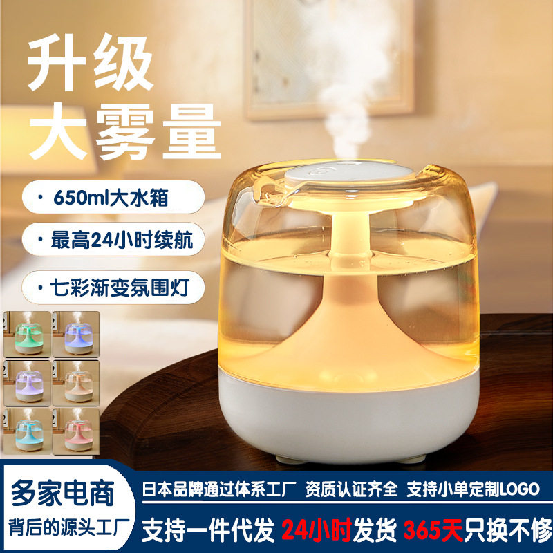 USB加湿器静音七彩灯长续航