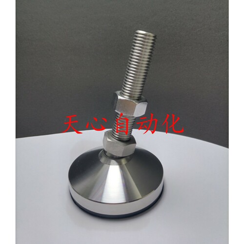 不锈钢重载防滑脚杯 万向调节脚J-WAC63-D100-M24/M30-L150/L200