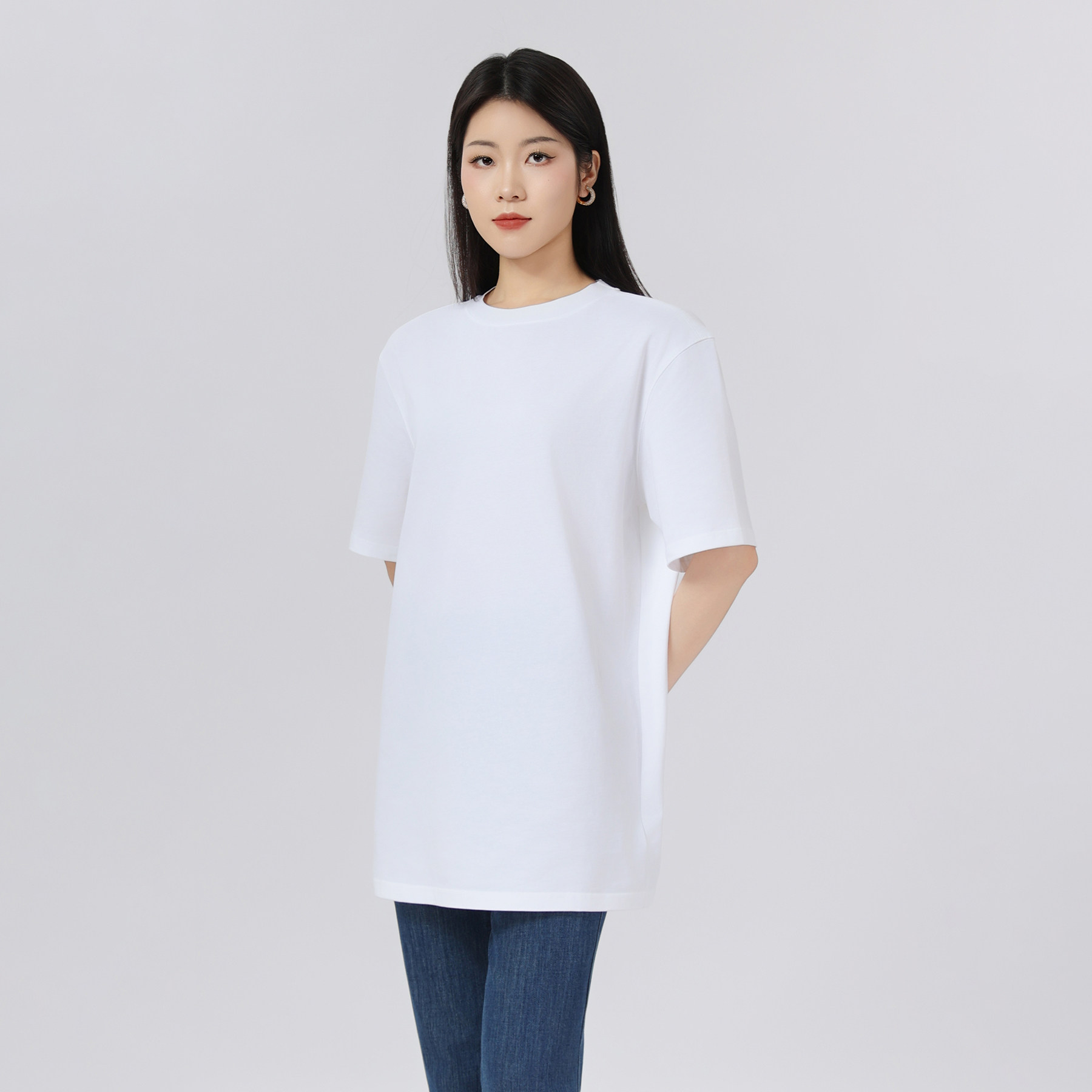 阿玛施夏季百搭宽松短袖T恤女