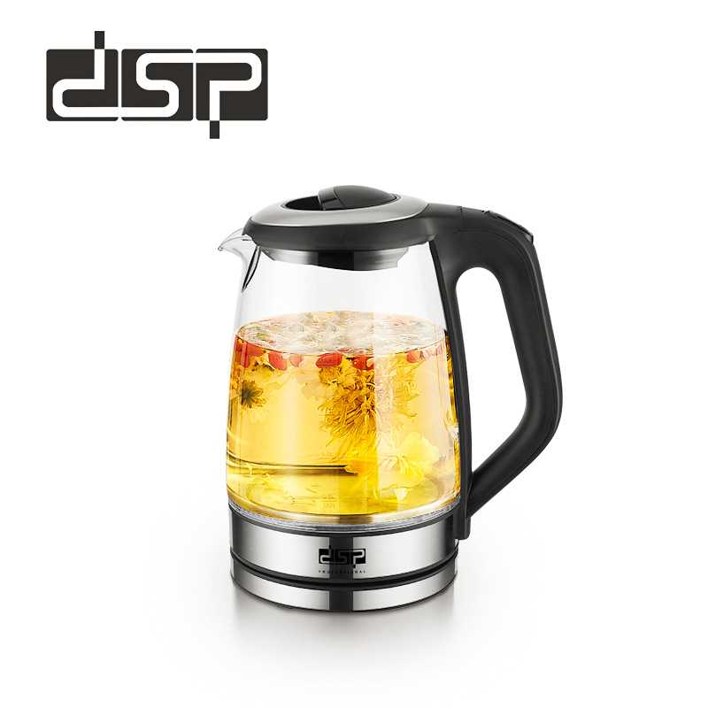 DSP/丹松 烧水壶电热水壶家用玻璃开水壶2L大容量自动断电电水壶