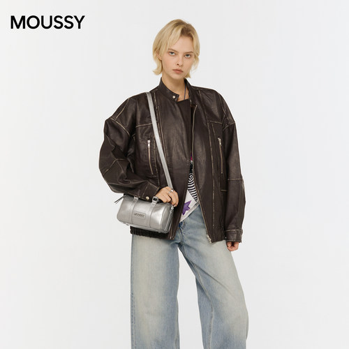 MOUSSY冰凌慕斯波士顿包百搭女包