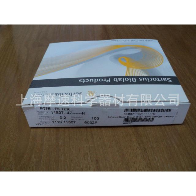德国SARTORIUS 聚四氟乙烯滤膜11807-47-n 0.2UM 47mm