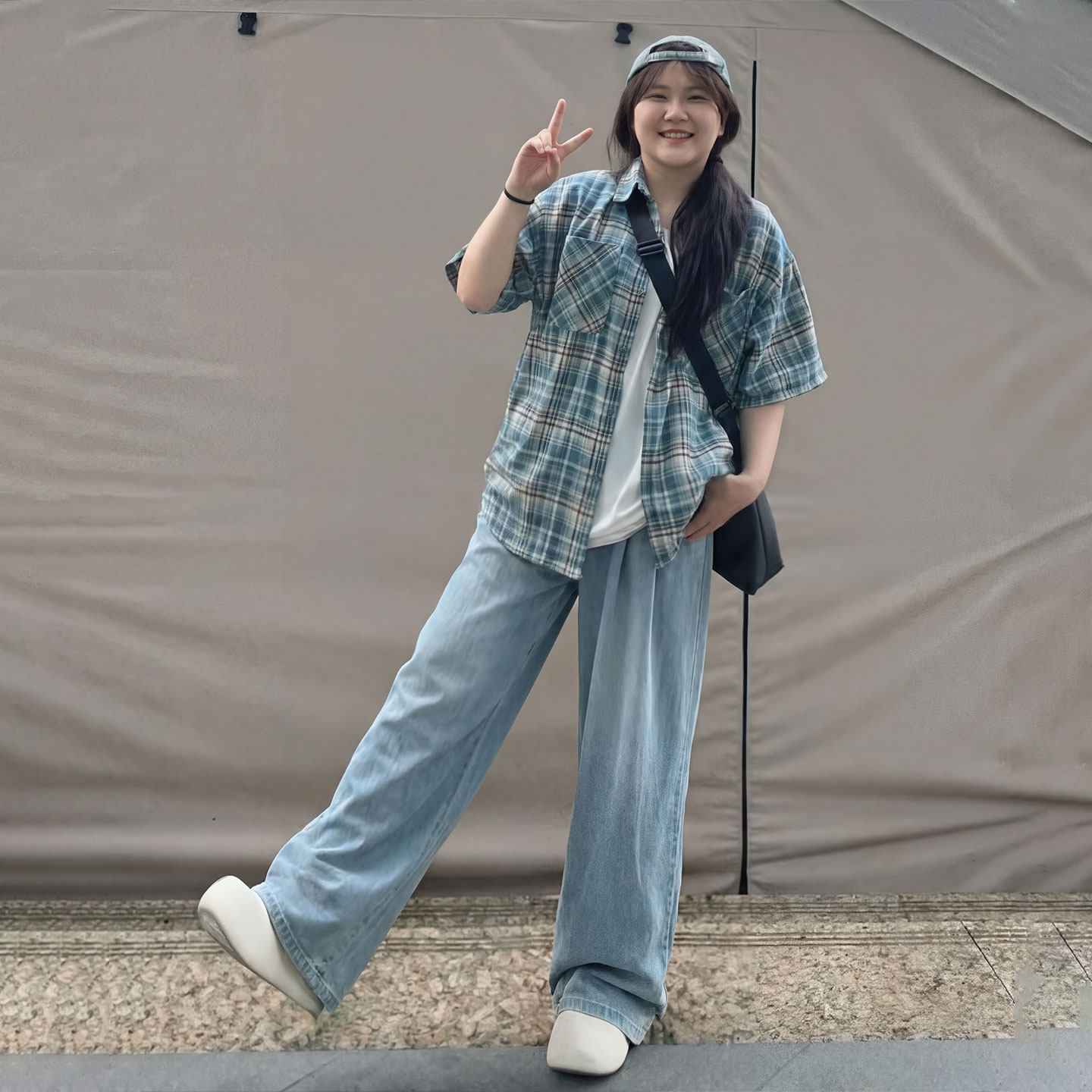 天丝牛仔裤女裤子夏季薄款高腰垂感阔腿宽松小个子窄版冰丝直筒裤