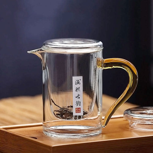 全玻璃加厚冲泡茶壶花茶杯冲茶器