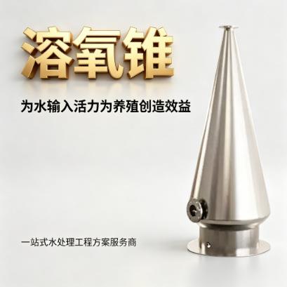 不锈钢溶氧锥增氧耐高压水产养殖设备循环氧气锥混合器增氧机