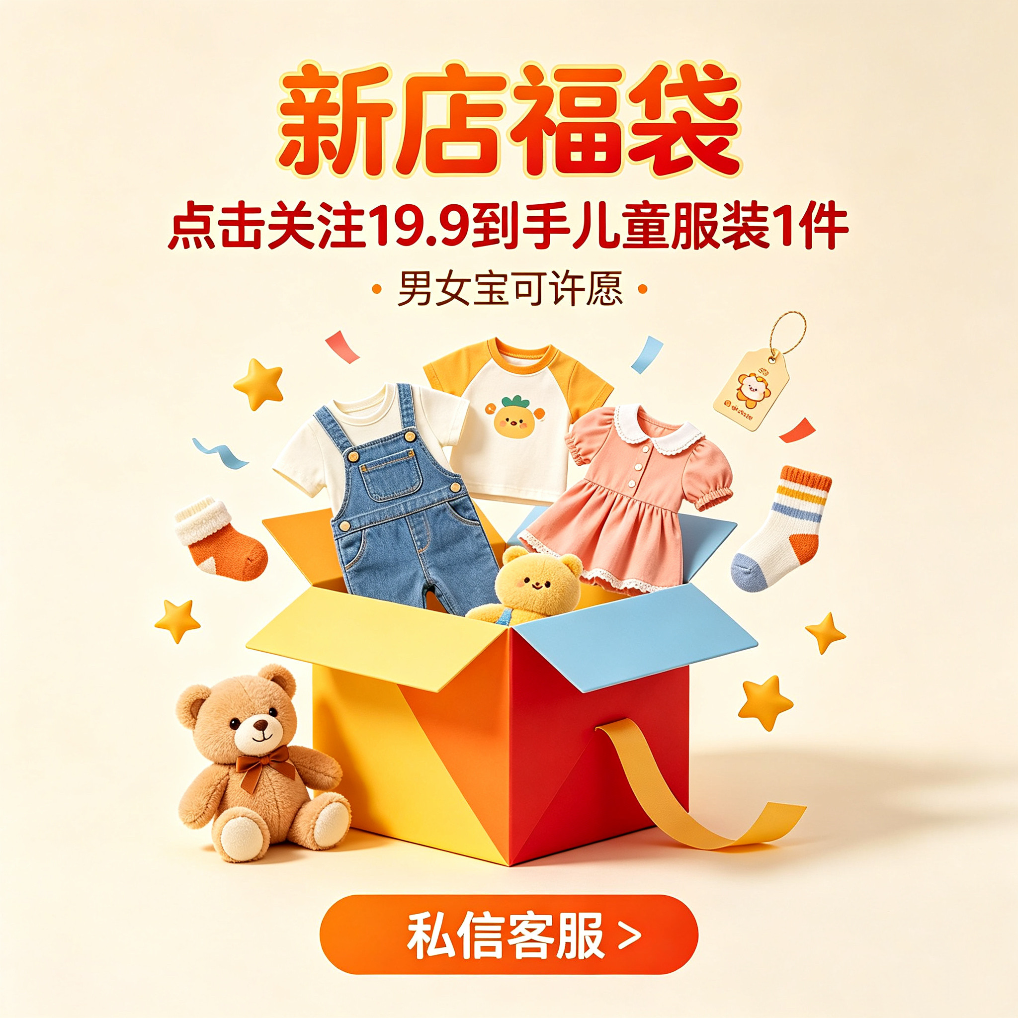 男女童衣服福袋男女小宝新款秋冬上衣/裤/外套 款式随机 现货现发