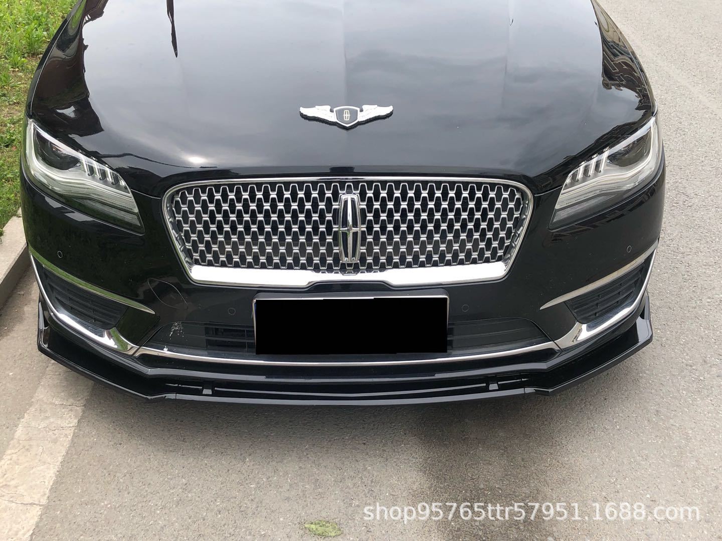 适用于林肯MKZ前铲17-19款MKZ前铲前唇扰流板大包围宽体保险杠图片