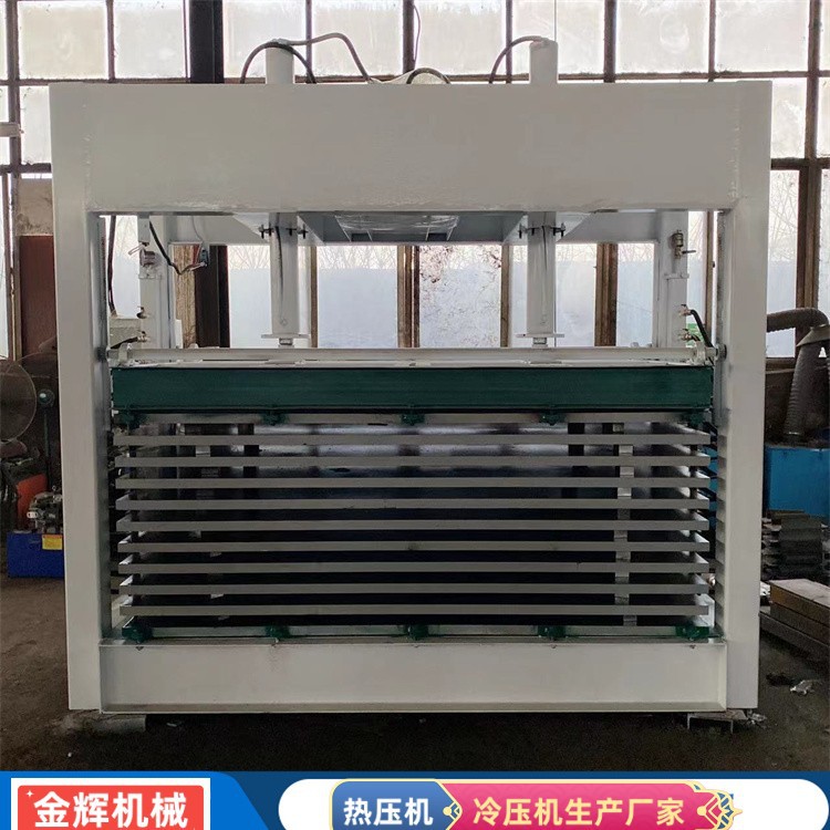 木门板电热炕板木板材贴面热压机 聚氨酯发泡板贴皮压机按需供应图片