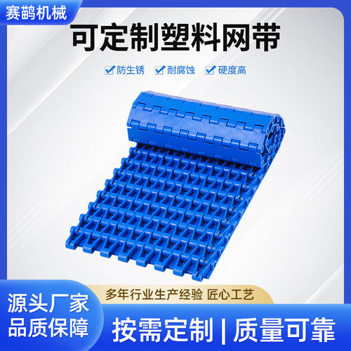 批发POM塑料传送网带网格链板输送带网链塑料模组网带机械传输带