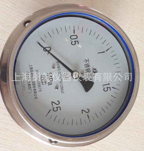 上仪四厂 Y-103BF Y-150ZT  Y-100ZT轴向不锈钢压力表