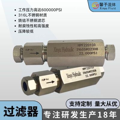 高压过滤器不锈钢高压过滤器22000psi气体过滤器厂家优惠