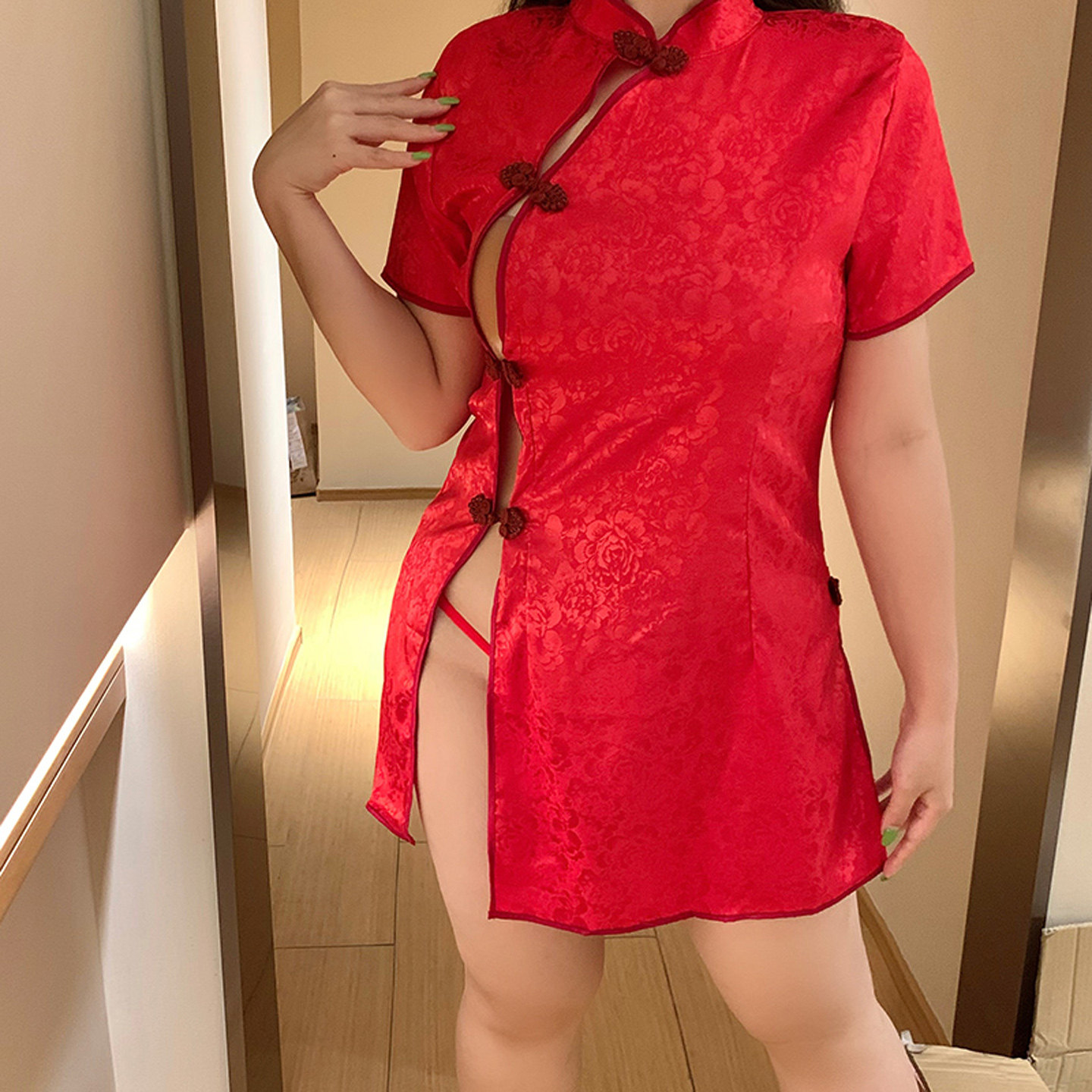 性感私密睡衣大码古风旗袍制服纯欲诱惑内衣事房高级情趣qqny睡裙