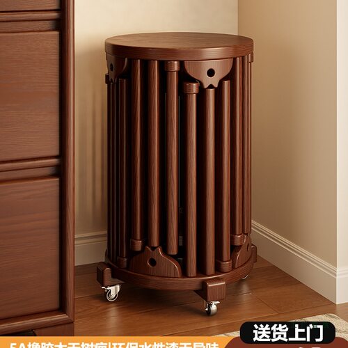 实木圆凳2025叠叠乐六合一可叠放组合家用客厅备用餐厅堆叠收纳椅