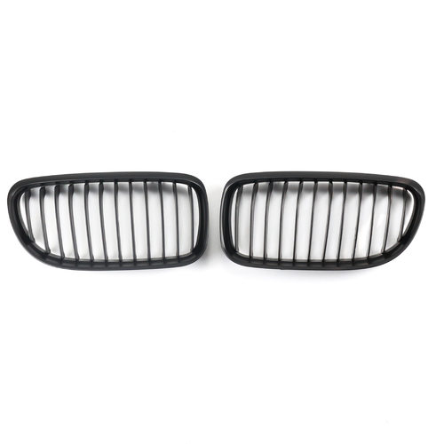 适用于宝马3系E90 2008-2011汽车配件哑光黑色前保险杠格栅单板条