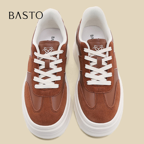 BASTO/百思图增高轻便运动板鞋