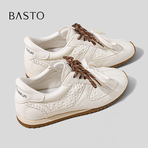 BASTO/百思图时尚休闲百搭小白鞋