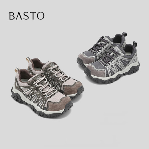 BASTO/百思图通勤厚底系带登山鞋