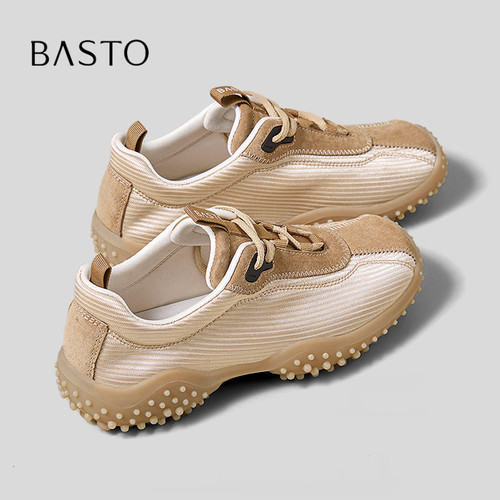 BASTO/百思图舒适透气休闲阿甘鞋