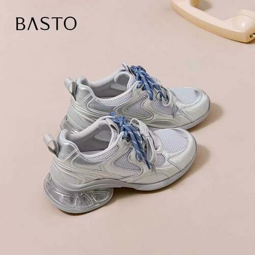BASTO/百思图厚底增高运动鞋