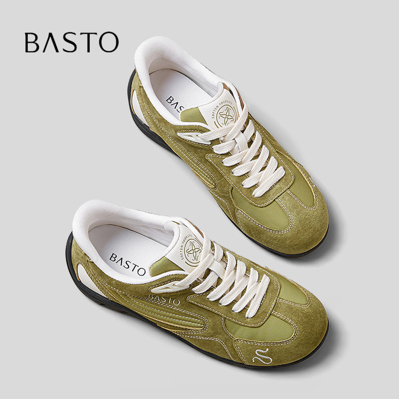 BASTO/百思图简约百搭休闲德训鞋图片