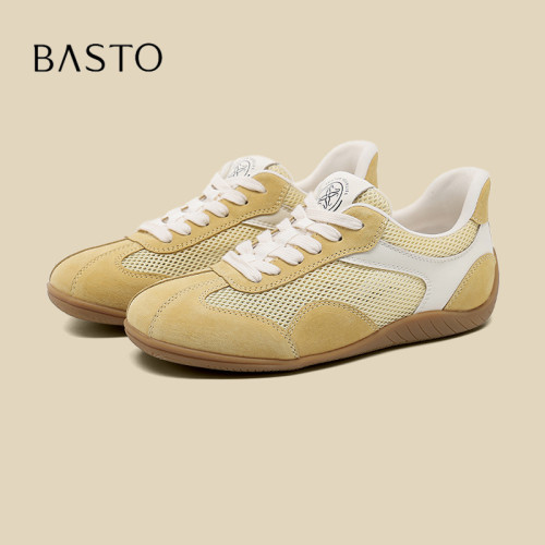BASTO/百思图网面透气舒适阿甘鞋