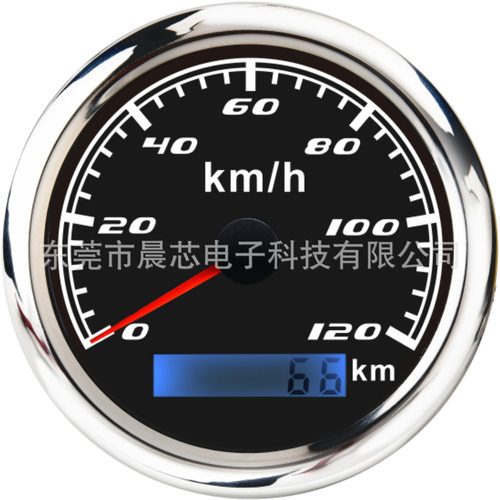 85mm工程机械船舶游艇汽车脉冲速度表Km/h、MPH、Knot时速里程表