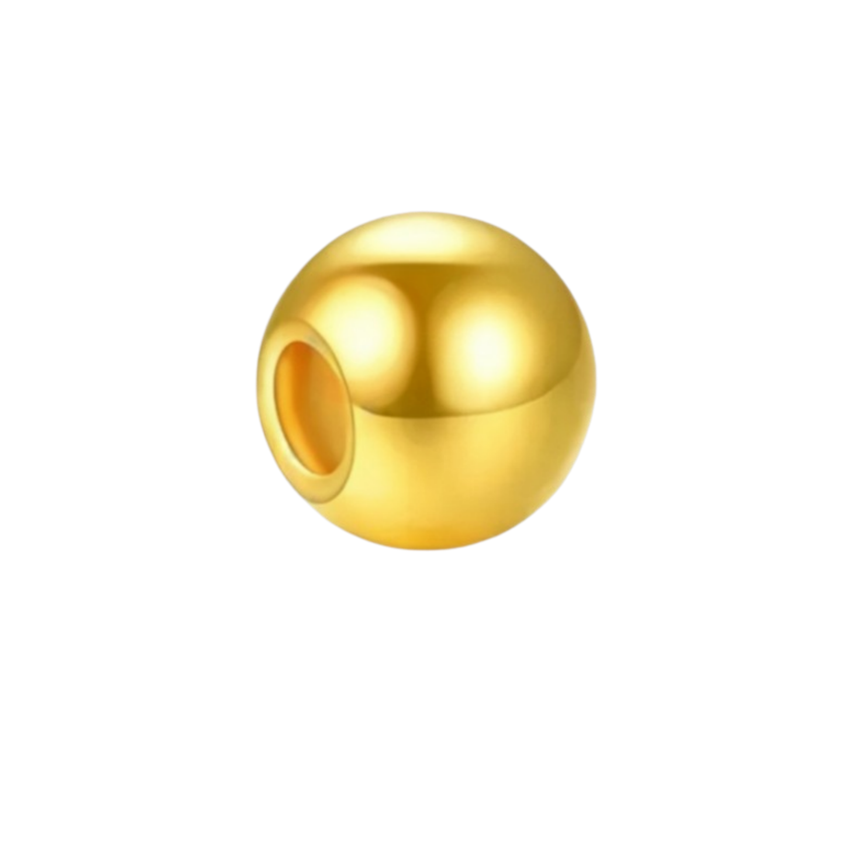 黄金手链足金999黄金转运珠小金珠散珠串珠光面3D硬金金汇