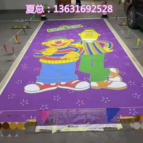 深圳研发生产销售3D智能地面彩绘机厂家车位地下车库喷绘机绘画机