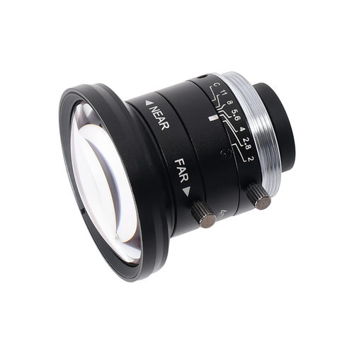 机器视觉无畸变工业镜头4mm 500万高清广角鱼眼FA镜头 C接口1.8