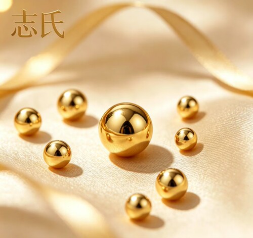 足金999黄金猫眼小金珠转运珠DIY