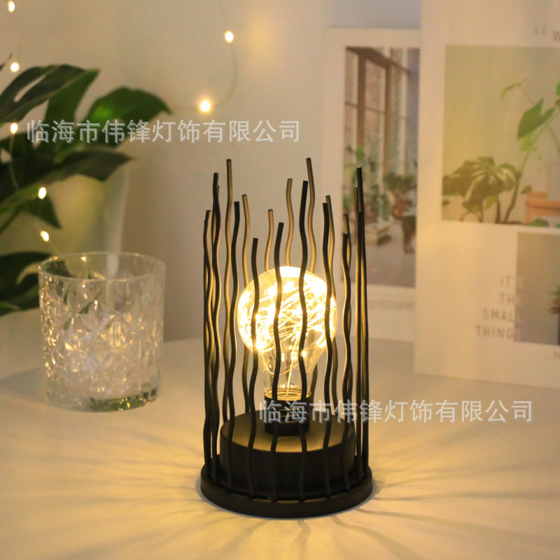 新款铁艺LED霓虹灯房间卧室客厅网红氛围装饰灯小夜灯铁艺摆件