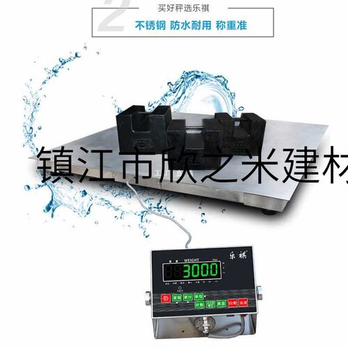 9YW304不锈钢地磅秤1-3吨化工称重电子地磅2t防水小磅秤加厚磅称3