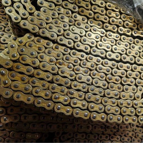 厂家直销摩托车链条质量保证摩托车链条530HV-120L镀金油封链条