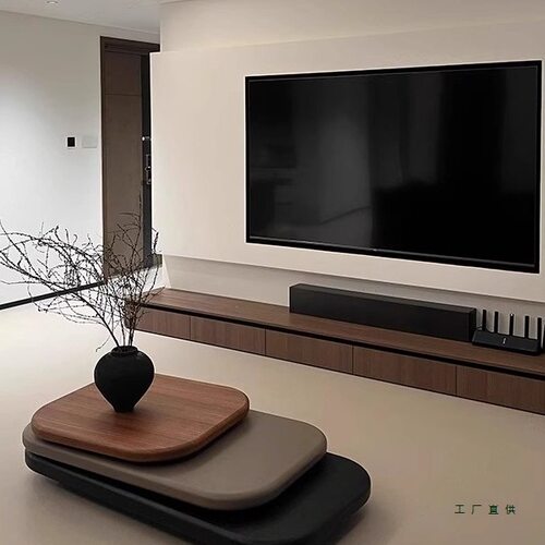 意式极简可旋转茶几组合现代简约客厅家用设计师创意异形落地茶几