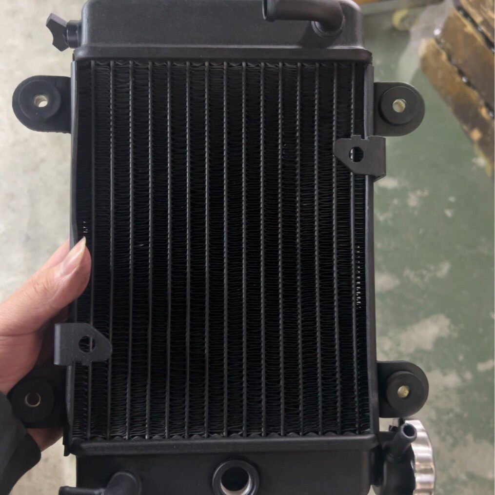 适用摩托车沙滩车水箱风扇CBR400NC29CBR29水箱总成水冷散热器